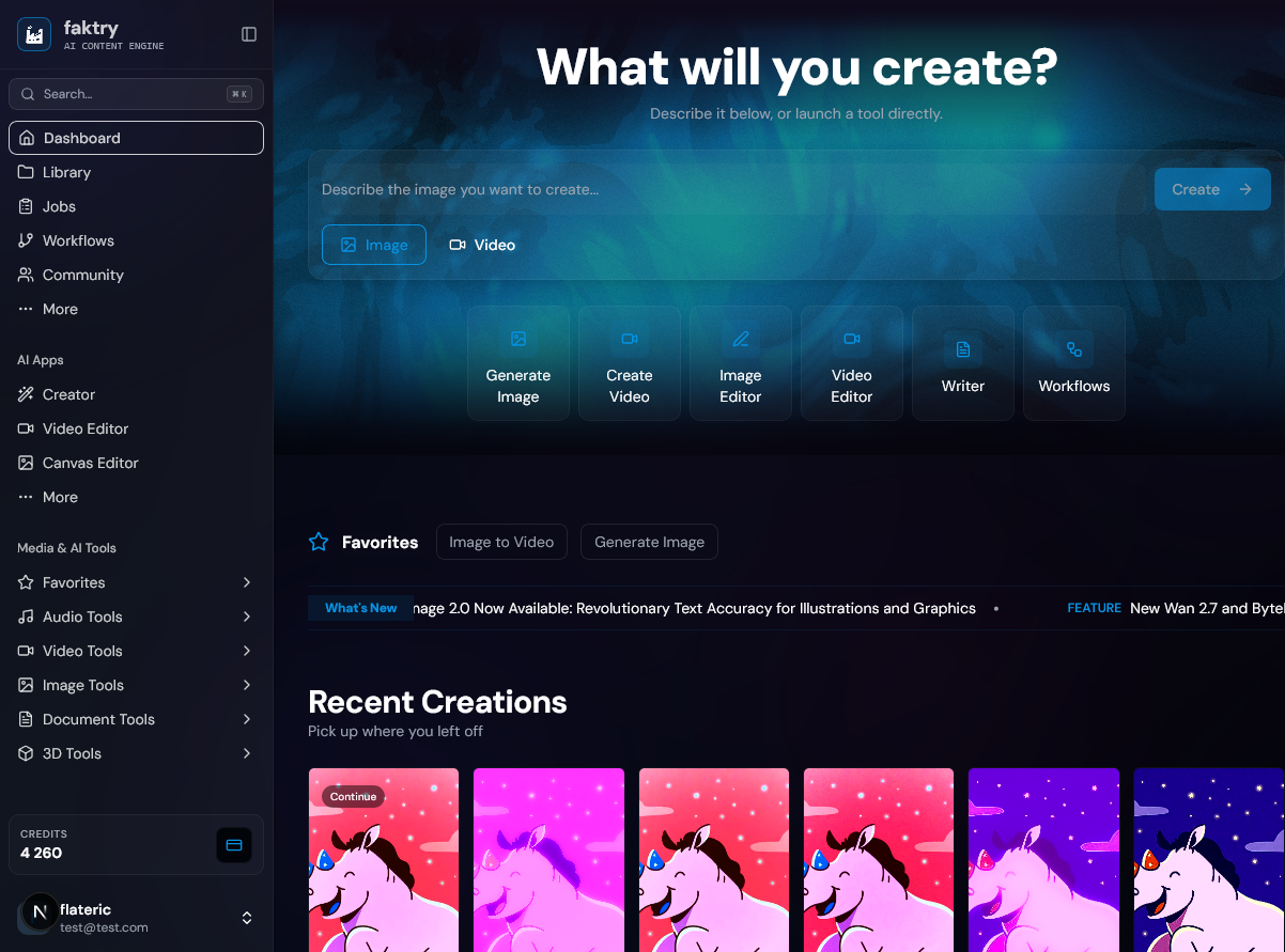 faktry AI Content Platform