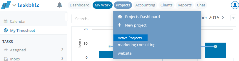 Mywork   taskblitz   project focused team collaboration software   2015 11 11 16.33.24 Updated navigation structure and new header