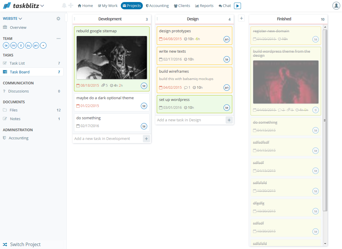 Projects   taskblitz   project focused team collaboration software   2016 02 16 18.29.40 taskblitz Projects